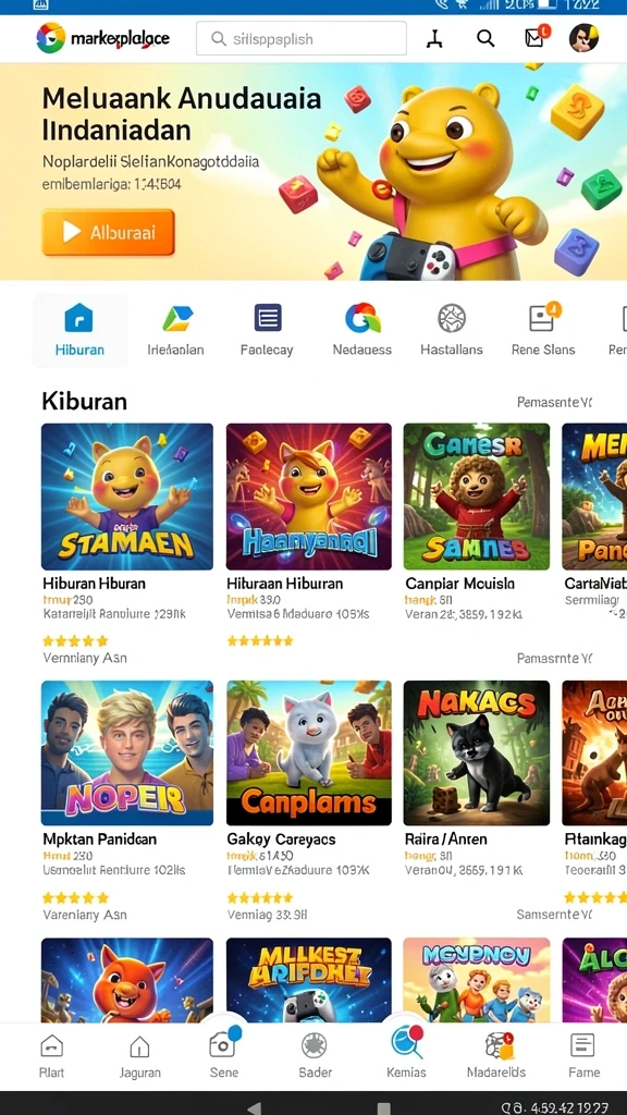 garitoto - Tampilan antarmuka pengguna yang ramah dan intuitif.