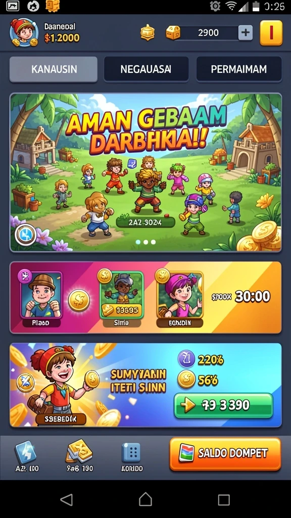 wongtoto - Karakter unik dengan kemampuan yang berbeda-beda.